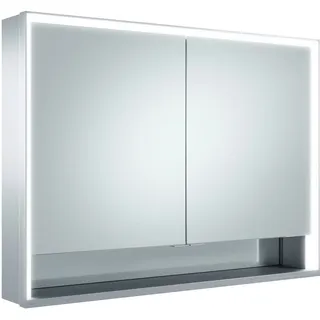 KEUCO Royal Lumos Spiegelschrank Wandvorbau 2-türig, kurze Tür, mit Spiegelheizung, 1000mm, 14304171304, Ausführung: ohne Dali Steuerung