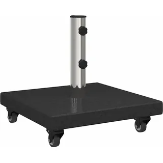 vidaXL Sonnenschirmständer 30 kg Schwarz Granit Quadratisch - Schwarz