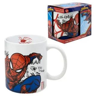 CARTOON Spider-Man Keramiktasse 325 ml Marvel-Frühstückstasse für Kinder