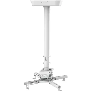 Logilink beamerhalterung armlänge 595-895 mm, weiß (Decke), Beamer Halterung, Weiss