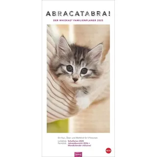 Whiskas Familienplaner 2025: Praktischer Kalender für Familien mit Katzenfotos zum Dahinschmelzen. Terminkalender für die Wand mit 5 Spalten und viel ... Familienkalender (Familienplaner Heye)