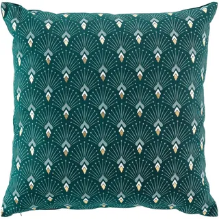 Douceur d'Intérieur Alden Kissen mit abziehbarem Bezug (45 x 45 cm), Baumwolle mit Gold-Druck