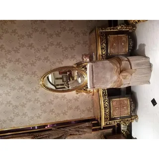 Schminktisch + Spiegel + Hocker Luxus Konsole Kommode Schlafzimmer Barock Rokoko