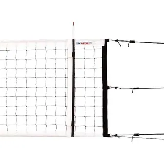 Volleyballnetz Liga 9,5x1m, Maschenweite 10cm, Seitenverstärkung Laminatstange, ohne Schnellverschlüsse