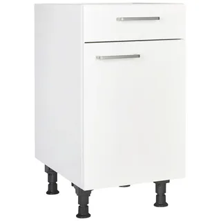 Nobilia Unterschrank Schubkastenunterschrank 45 x 87 x 56 cm Weiß