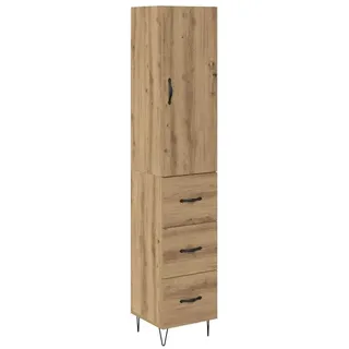 vidaXL Highboard Artisan-Eiche 69,5 x 34 x 180 cm Braun