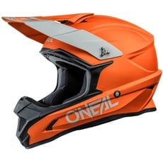 Bild | Motocross-Helm | MX Enduro Motorrad | ABS-Schale, , Lüftungsöffnungen für optimale Belüftung und Kühlung | 1SRS Helmet Solid | Erwachsene | Orange | Größe S