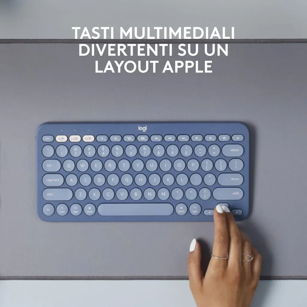 Bild von K380 Multi-Device Bluetooth Keyboard for Mac Blueberry, IT (920-011176)