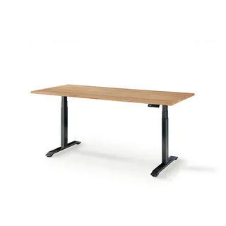 Linea Natura Schreibtisch Eiche Schwarz