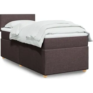 2025 cloris Bettrahmen inkl. Lattenrost - Boxspringbett mit Matratze Dunkelbraun 90x200 cm Stoff - Klassische Betten Sale1805956 5parcel - Braun