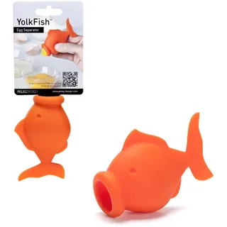 Peleg Design Eiertrenner für rohe Eier – Silikon-Eigelb- und Eiweißtrenner, lustiges Fischdesign – niedliches Küchenutensil zum Kochen/Backen