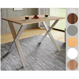 VCM Xona 110 x 80 x 80 cm braun/silber