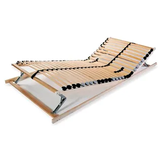 Lattenrost aus Holz für Bettrahmen ohne Matratze, 28 Latten, 7 Zonen, 70 x 200 cm