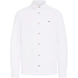 Kronstadt Leinenhemd »Leinenhemd KSHeart«, weiß
