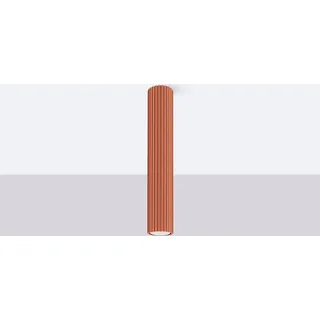 Plafond KARBON 40 roter Ocker 1xGU10 10W Aluminium 40x6.5x6.5cm Sollux Lighting