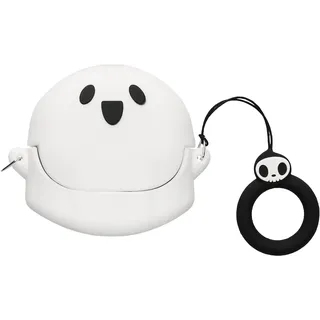 kwmobile Hülle kompatibel mit Anker Soundcore Liberty 4 NC Hülle - Silikon Kopfhörer Schutzhülle Case Cover Weiß Schwarz