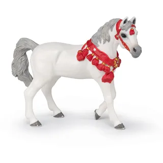 Papo Arabisches Pferd, Weiß, Paradeanzug, Hühner und Ponys, Figur 51568, Mehrfarbig