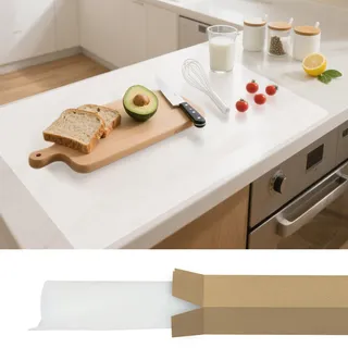 SOSMAR Extra Groß Silikonmatte 90 x 60cm, Extra Dicke 2mm Arbeitsunterlage, Malunterlage, Bastelunterlage, Hitzebeständig & Rutschfest Silikon Unterlage für Küche, Basteln und Werkbank (Transparent)