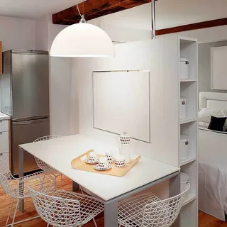 Fabas Luce Pendelleuchte Nice E27 Ø360mm Weiß,  Italy - Weiß