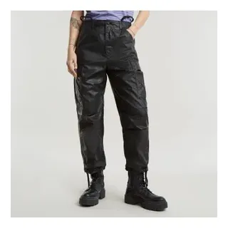 G-Star für Damen. D25251-C973-B787 Cargo Cropped Drawcord Hose schwarz (28), Lässig, Baumwolle, Nachhaltig