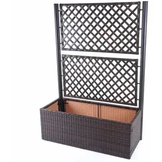 MCW Pflanzkasten mit Rankgitter 100 x 142 x 43 cm Braun