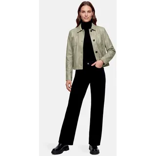 Amber & June Lederimitatjacke AMBER & JUNE grün 42