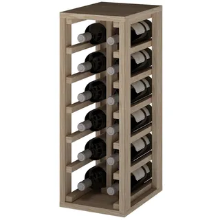 Expovinalia Pine Wine Rack, Light Oak, 58x24x32 cm ER2010 Flaschenhalter für 12 Flaschen Wein oder Cava, Holz, Eiche, 12 liters