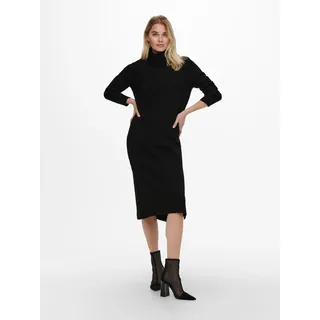 ONLY Strickkleid »ONLBRANDIE L/S ROLL NECK DRESS«, schwarz