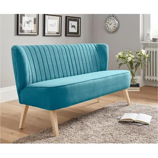 Home Affaire Couch Mikrofaser 2-Sitzer Petrol