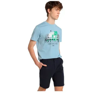 Six Valves Satin Colour 121894-5827-238 Chino Shorts - Blue - 28