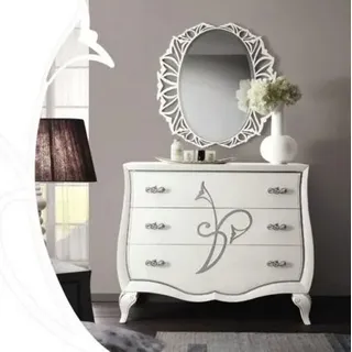 Kommode Spiegel Moderner Set 2tlg. JVmoebel - Weiß