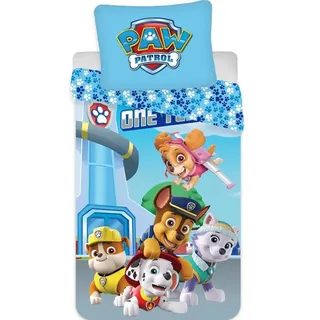 Paw Patrol Bettbezug Glow in the dark Pups 140 x 200 cm - 70 x 90 cm - Blau