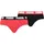Everyday Slips rot/schwarz S 2er