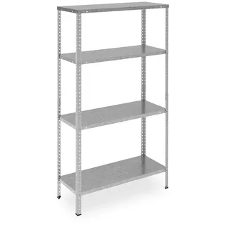 Relaxdays Metallregal , Metall, Holzwerkstoff, Kunststoff , 75x150x30 cm , Freizeit & Co, Heimwerken, Werkstatteinrichtung