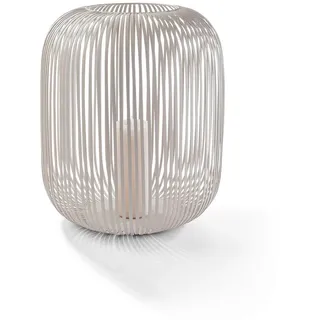 Fynch-Hatton Laterne , Greige , Metall , Uni , rund , 46 cm , Handmade in India , Dekoration, Laternen & Windlichter, Laternen