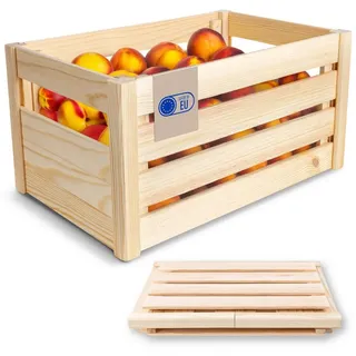 Creative Deco Aufbewahrungsbox 46 x 29,5 x 23,5 cm 24-tlg. Holz