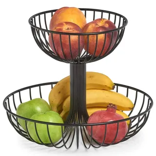 Zeller Present Obst-Etagere Metall, 2-stufig