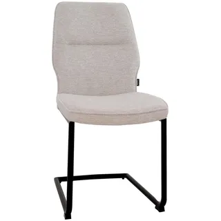 Xora Schwingstuhl , Beige , Metall, Textil , Rundrohr, C-Form , 45x91x62 cm , Reach , Stoffauswahl , Esszimmer, Stühle, Schwingstühle