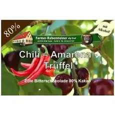 Chili-Amarena Edle Bitterschokolade - Farmer-Rabensteiner's Schokolade