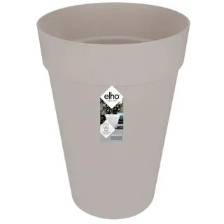 elho Loft Urban Rund Hoch 35 - Blumentopf für Außen - Ø 33.5 x H 45.3 cm - Grau/Warmes Grau
