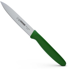 Giesser seit 1776 - Made in Germany - Gemüsemesser 10 cm Veggie, grün, nachhaltiger Griff, rutschfest, kleines Küchenmesser rostfrei, scharfes Messer für gesunde Küche