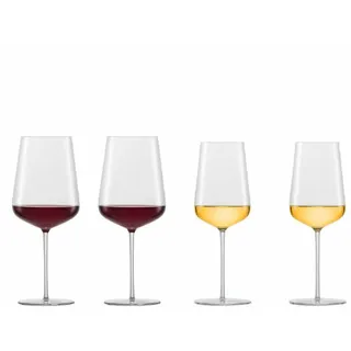 Zwiesel Glas VERVINO Chardonnay & Bordeaux Weingläser 4er Set Limited Edition - Transparent