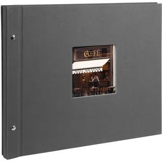 Goldbuch 28525 Bella Vista 39x31cm grau schwarze Seiten