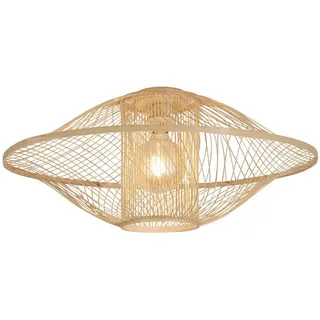 Good & Mojo Deckenleuchte , Naturfarben , Holz , rund , 30 cm , Lampen & Leuchten, Innenbeleuchtung, Deckenleuchten, Deckenleuchten