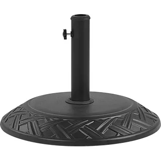 Beliani Sonnenschirmständer Schwarz aus Beton und Stahl Schirmfuß ⌀ 50cm Capaci