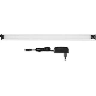 REV Ritter REV SLIMTOUCH Schrankbeleuchtung, LED Unterbauleuchte flach 18mm - erweiterbar, 52cm, 9W, 620lm, silber
