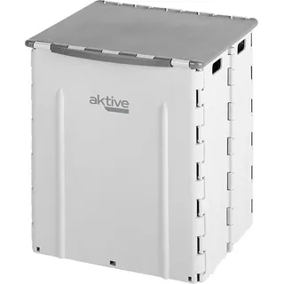 Aktive 63072 Faltbarer Mülleimer 30x25x38cm Grau 27 x 31 x 38 cm Grau 27 x 31 x 38 cm - Grau