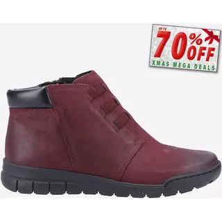 Fleet & Foster Carmen Damen Memory Foam Mode Kleid Stiefeletten Rot