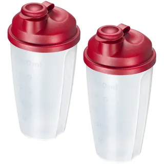 Westmark Mix- und Schüttelbecher 0,5 l Rot 2 St.
