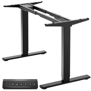 ONKRON Höhenverstellbares Schreibtisch Gestell 2 Motoren 100 kg 120 x 70 cm